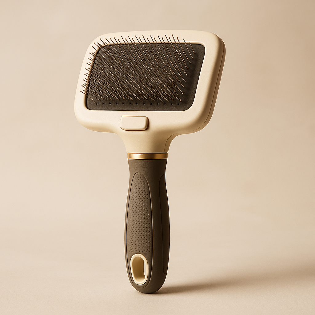 Self-Cleaning Slicker Brush